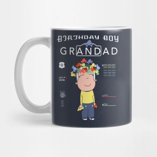 Grandad of the Birthday Boy T-Shirt - Matching "Birthday Boy Cars Cars Cars" T-Shirt Mug